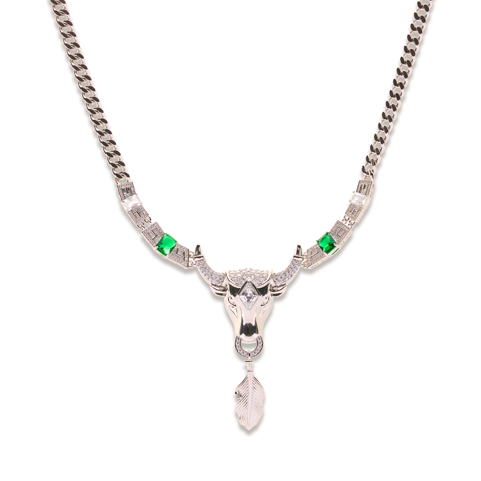 Bull Head 12 Zodiac Signs of Wealth Necklace